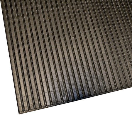 Allpoints Floor Mat, 6 in W x 39 in L, Black 2801783